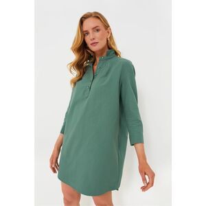 Pomander Place Polly green dress 100% cotton women's size medium Tuckernuck